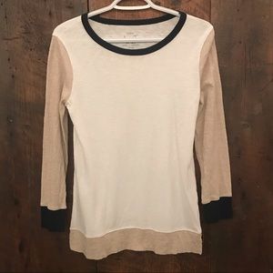 J Crew color-block cotton shirt